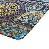 中世ロマンイタリアンマスペインのジョリカフローラ カッティングボード (角)