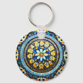 中世ロマンイタリアンマスペインのジョリカフローラ キーホルダー (裏面)
