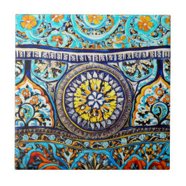 中世ロマンイタリアンマスペインのジョリカフローラ タイル