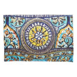 中世ロマンイタリアンマスペインのジョリカフローラ 枕カバー