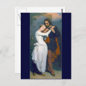 中世ロマンス・カップル ポストカード (正面/裏面)