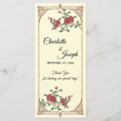 中世ロマン結婚ティック メニュー (裏面)