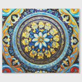 中世ローマイタリアンフローラスペインの分離 ラッピングペーパー (フラット)