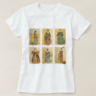 中世ヴィンテージのパリのファッション- Tシャツ