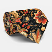 中世ヴィンテージフローラ芸術 ネクタイ (ロール)