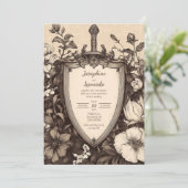 中世ヴィンテージ剣・盾 招待状 (スタンド正面)