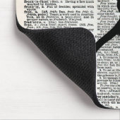 中世ヴィンテージ辞書の紙のドラゴン マウスパッド (コーナー)