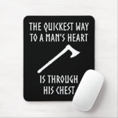 中世人のハートのおもしろいなバイキングへの方法 マウスパッド (マウス)