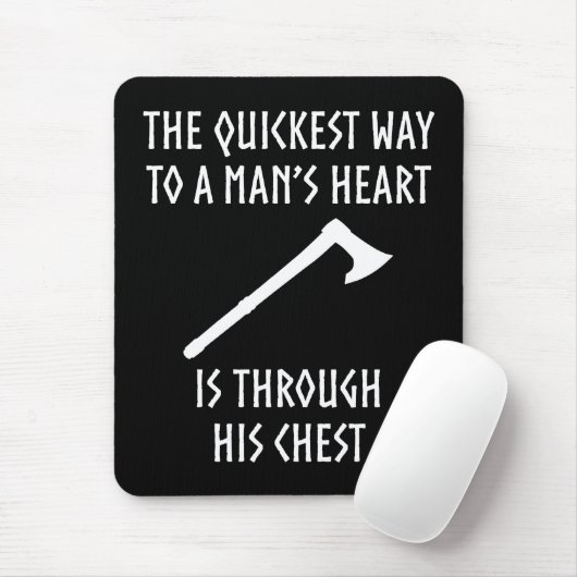 中世人のハートのおもしろいなバイキングへの方法 マウスパッド (マウス)