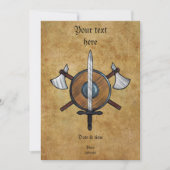 中世兵器 招待状 (正面)