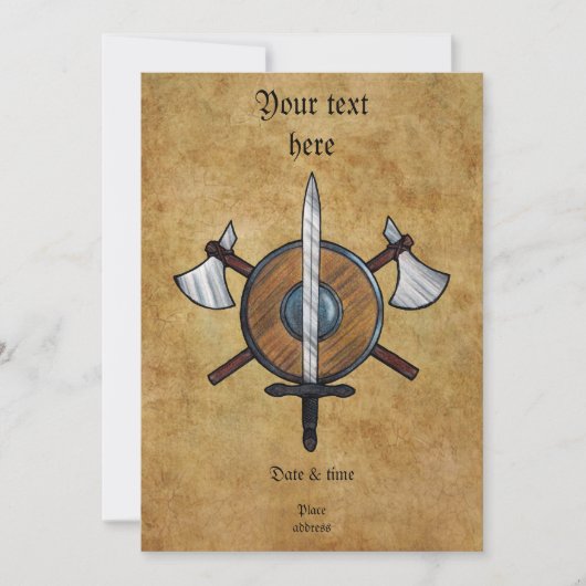 中世兵器 招待状 (正面)