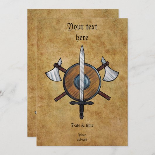 中世兵器 招待状 (正面/裏面)
