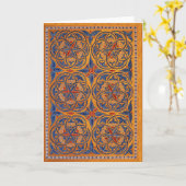 中世円 カード (黄色い花)