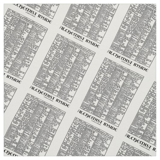 中世化学精神のユーモアの中の錬金術師 ファブリック (見本)