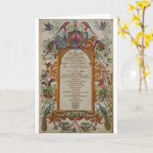 中世卒業の大学入学許可の挨拶状 カード (黄色い花)