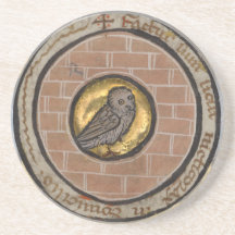 中世原稿からのフクロウ