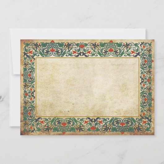 中世原稿ゴシックありがとう サンキューカード (裏面)