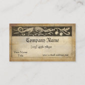 中世原稿ドラゴン 名刺 (正面)