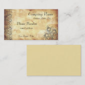 中世原稿Acanthusは古い紙を去ります 名刺 (正面/裏面)