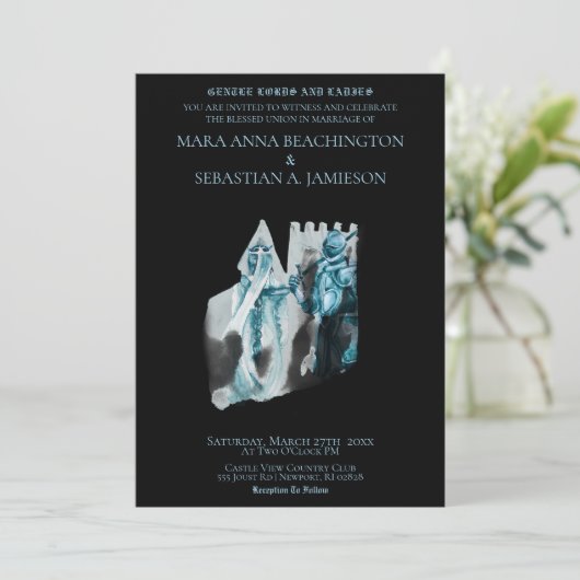 *~* 中世城塞のプリンセスナイトウェディング 招待状 (スタンド正面)