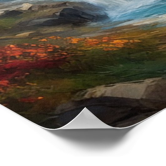 中世城跡 ポスター (角)