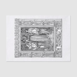 中世女性デコパージュ 薄葉紙