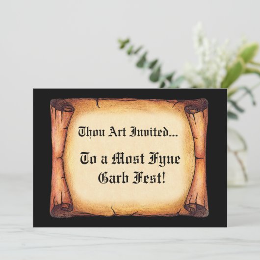 中世巻 招待状 (スタンド正面)