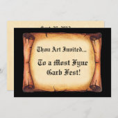 中世巻 招待状 (正面/裏面)