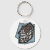 中世建物建築 キーホルダー (正面)