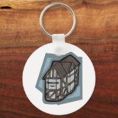 中世建物建築 キーホルダー (正面)