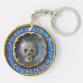 中世後期の原稿スカル キーホルダー (裏面)