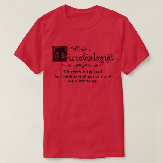 中世微生物学者 Tシャツ (デザイン正面)