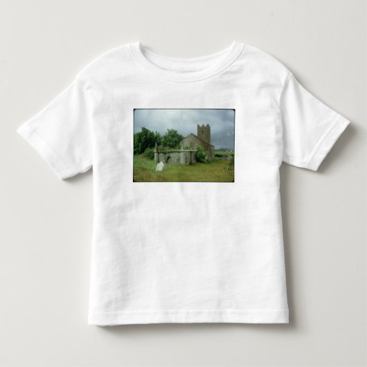 中世教会および教会の墓地 トドラーTシャツ (正面)
