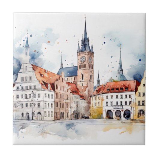 中世旧市街 タイル (正面)