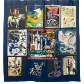 中世時のシャワー・カーテン シャワーカーテン (正面)