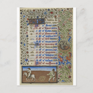 中世暦：10月 ポストカード