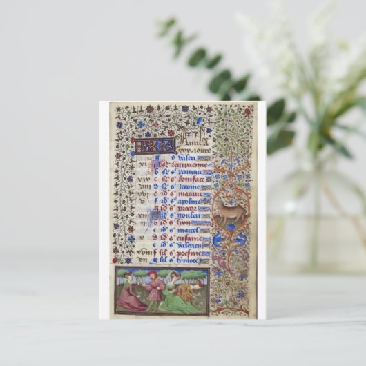 中世暦：4月 ポストカード (スタンド正面)