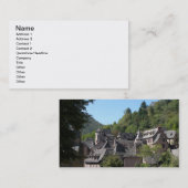 中世村(写真)の眺め 名刺 (正面/裏面)