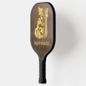 中世植物装飾首都J ピックルボールラケット (左)