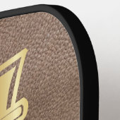 中世植物装飾首都J ピックルボールラケット (左詳細)