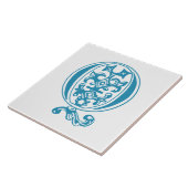 中世植物装飾首都Q タイル (側面)