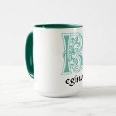 中世植物装飾首都R マグカップ (正面左)