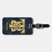 中世植物装飾首都T ラゲッジタグ (正面横)