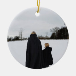 中世母および娘 セラミックオーナメント