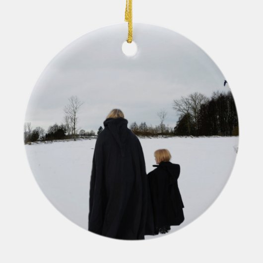 中世母および娘 セラミックオーナメント (裏面)