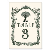 中世版木、銅版、版画ファンタジー結婚のTa テーブルナンバー (裏面)