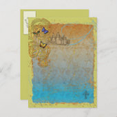 中世物語おとぎ話はがき招待状 インビテーションポストカード (正面/裏面)