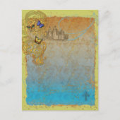 中世物語おとぎ話はがき招待状 インビテーションポストカード (正面)