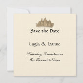 中世物語の城の招待状カード 招待状 (裏面)