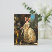 中世猫王室のポートレート絵画ズ ポストカード (スタンド正面)